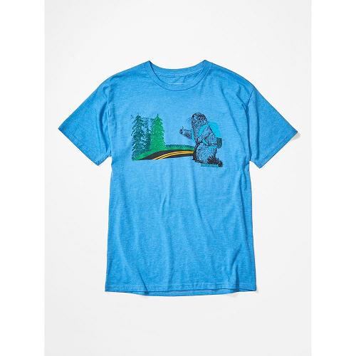 Marmot Trek T-Shirts For Mens Blue UFI384619